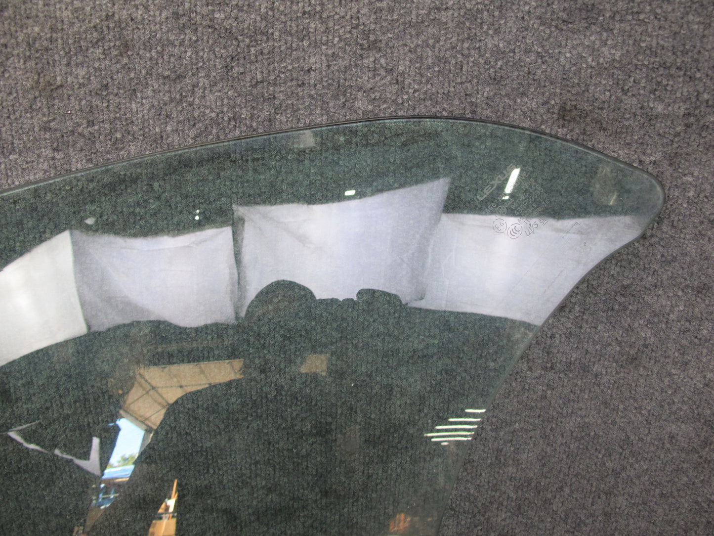 10-15 Lexus IS350 IS250 Convertible Rear Left Side Quarter Window Glass OEM