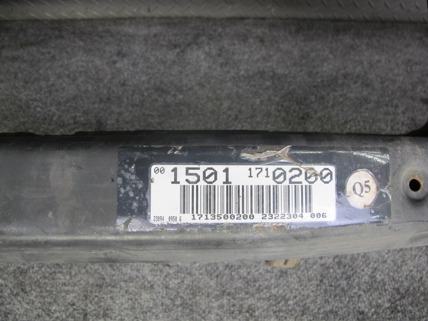 05-11 Mercedes R171 SLK350 Rear Suspension Subframe Crossmember Carrier OEM