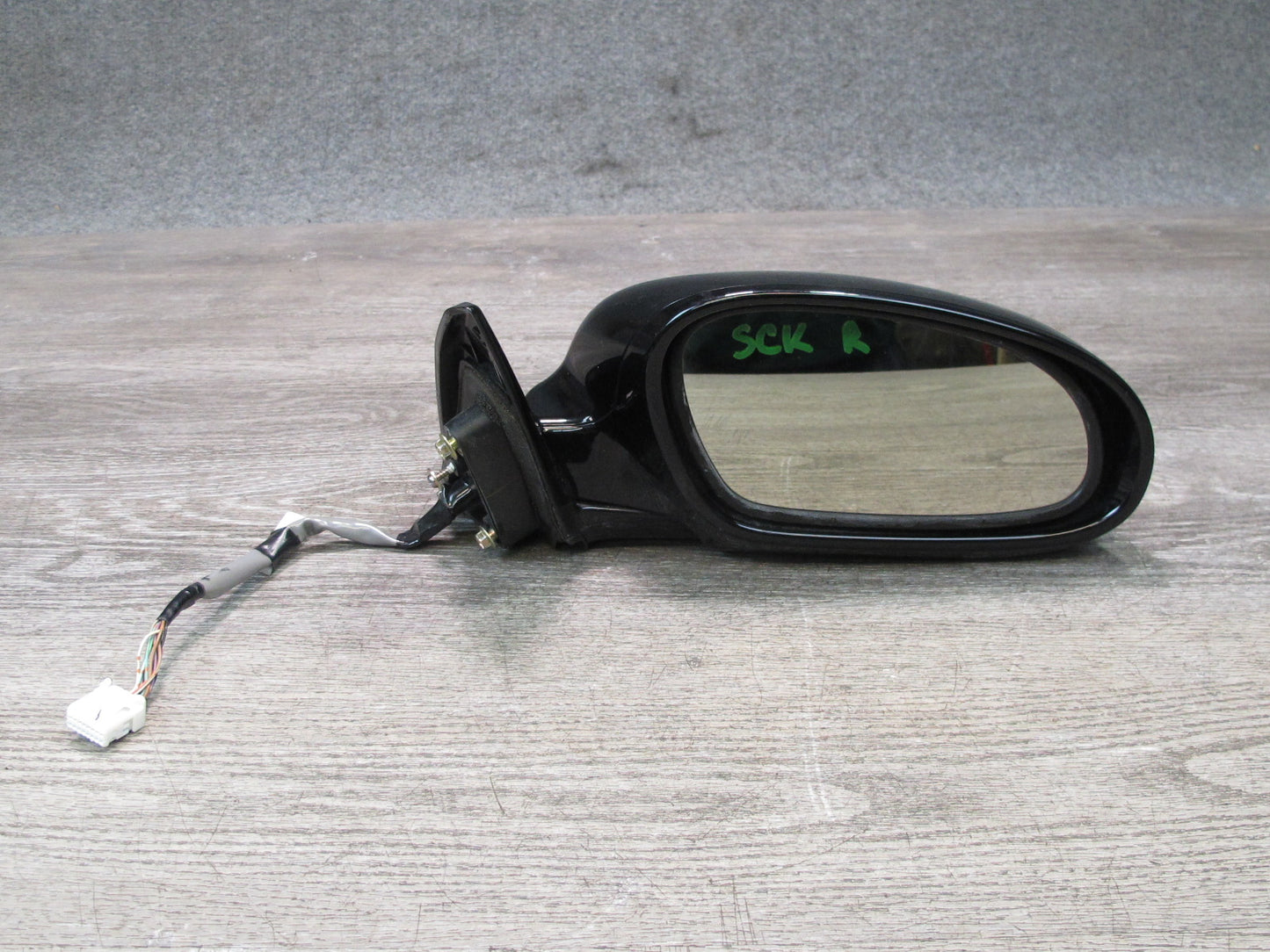 02-05 Lexus SC430 Right Door Side View Exterior Heated Memory Mirror Black OEM