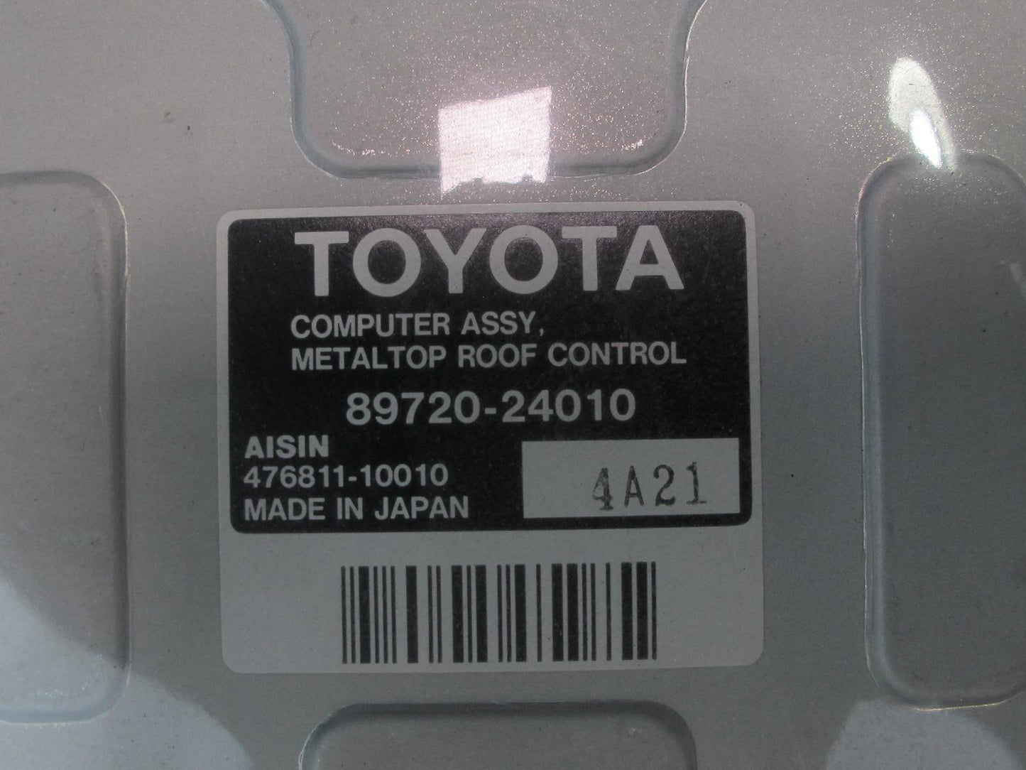 02-08 Lexus Z40 SC430 Convertible TOP Roof Control Module 89720-24010 OEM