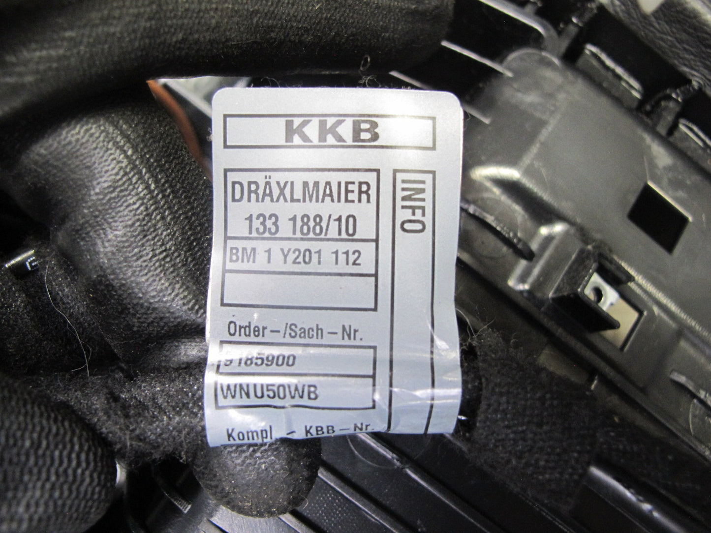 09-16 BMW E89 Z4 Center Console Trim Cover Panel Black OEM