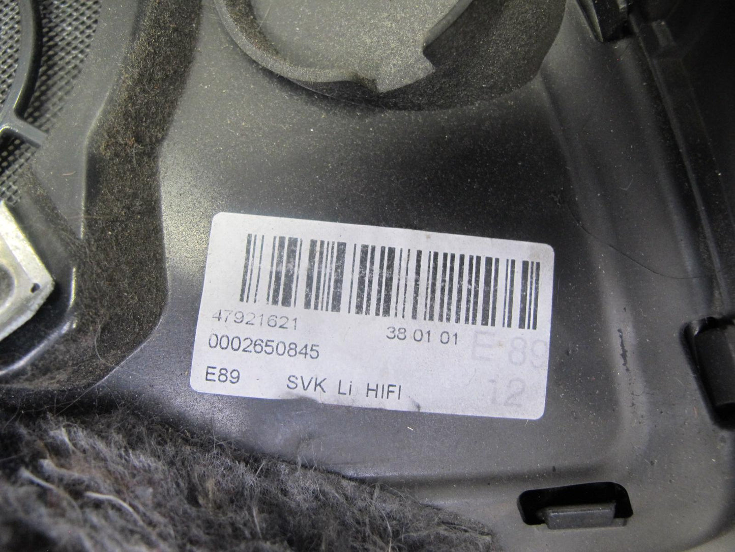 09-16 BMW E89 Z4 Set of 2 Rear Left & Right Speaker Grille Trim Cover OEM