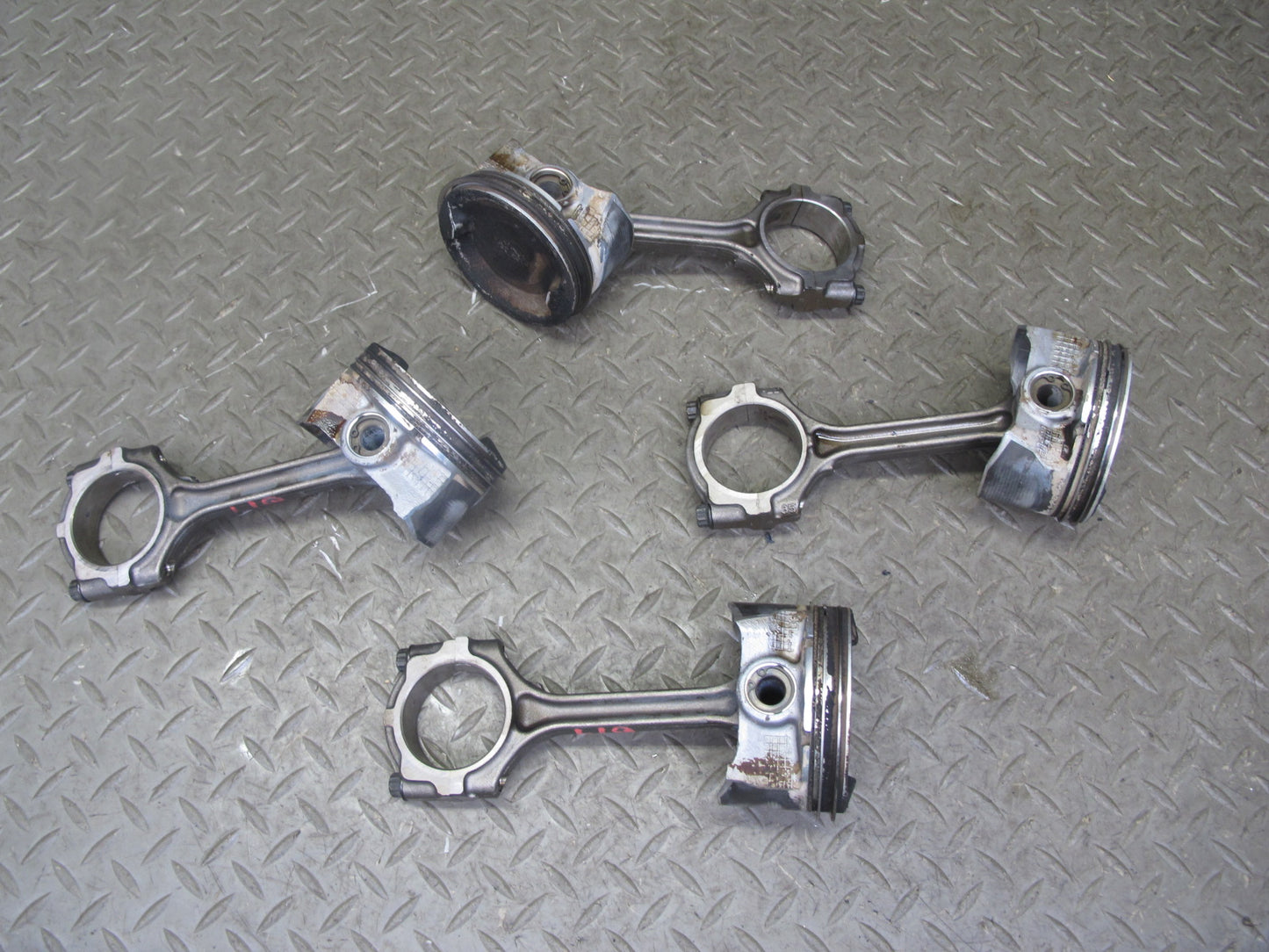 2014-2017 Infiniti QX60 2.5 QR25DER Hybrid Set of 4 Engine Piston Connecting Rod