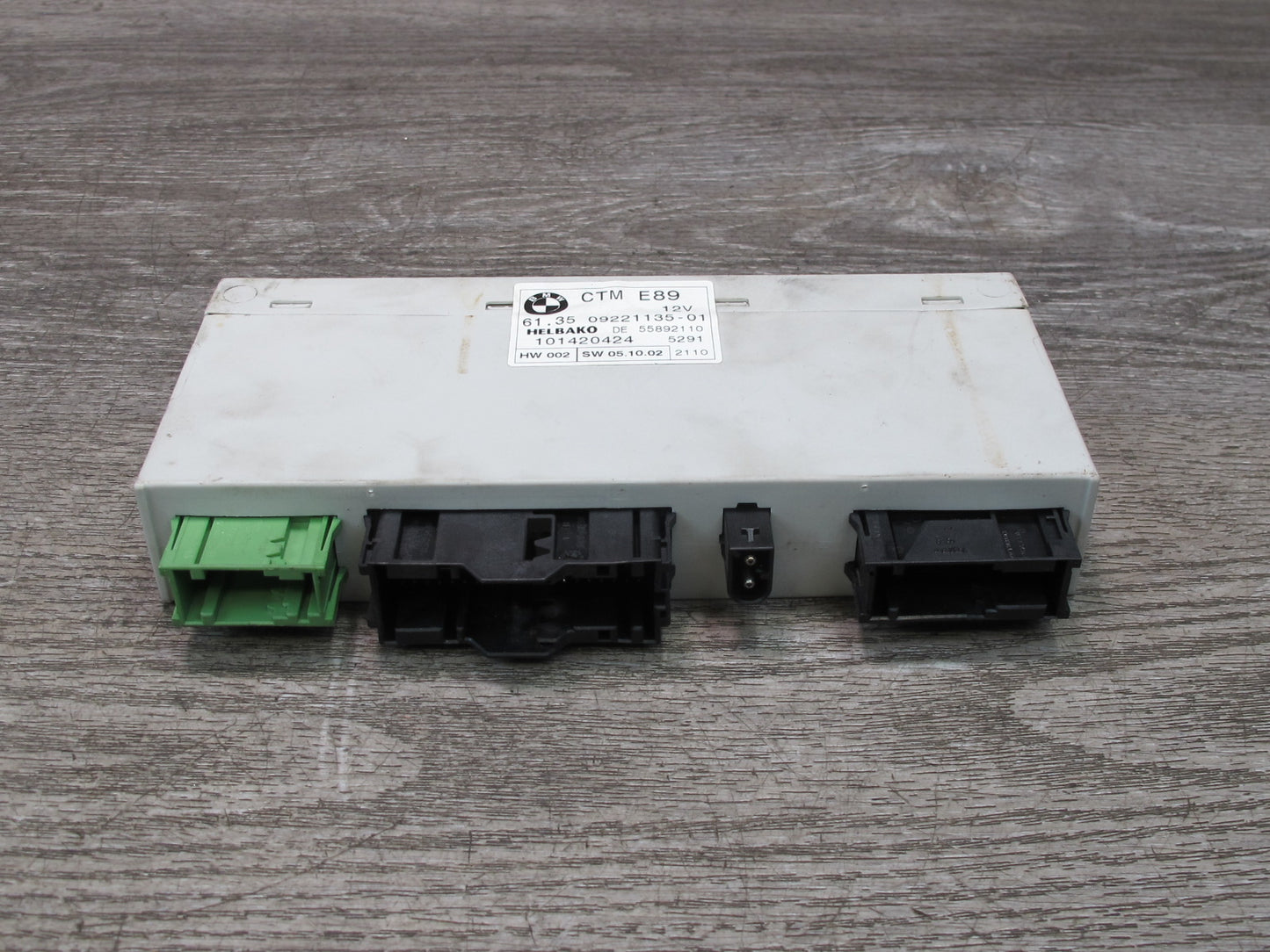 09-16 BMW E89 Z4 Convertible CTM TOP Roof Control Module 9221135 OEM