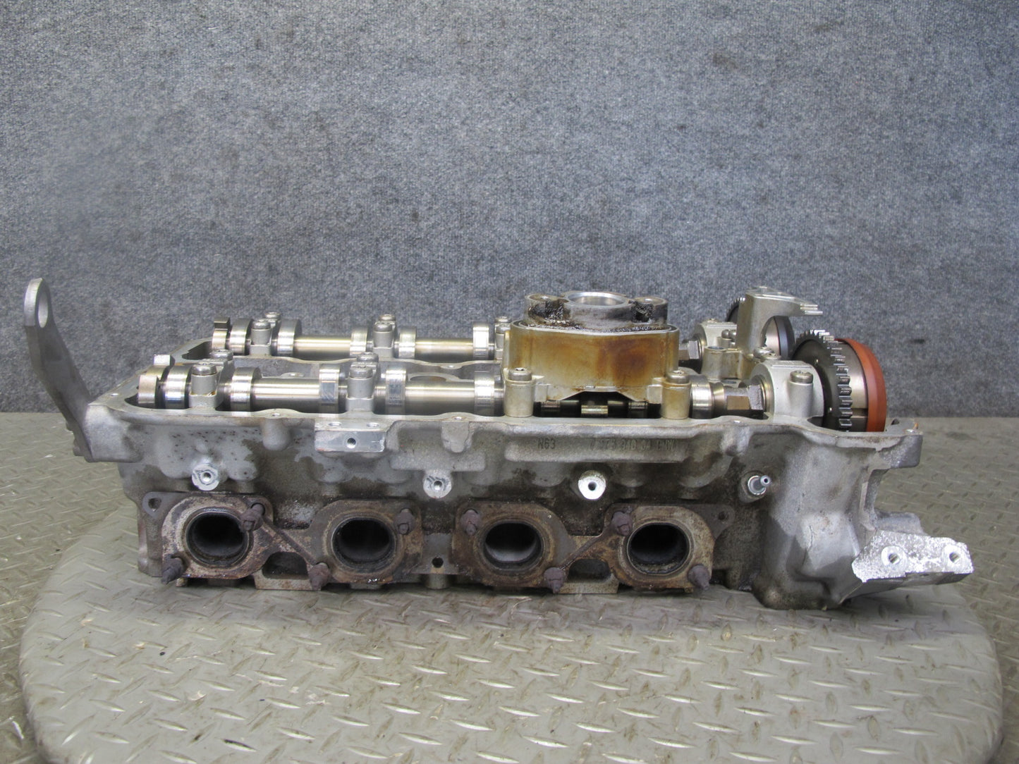 11-13 BMW F10 550i N63 Engine Motor Left Cylinder Head w Camshafts 103K OEM