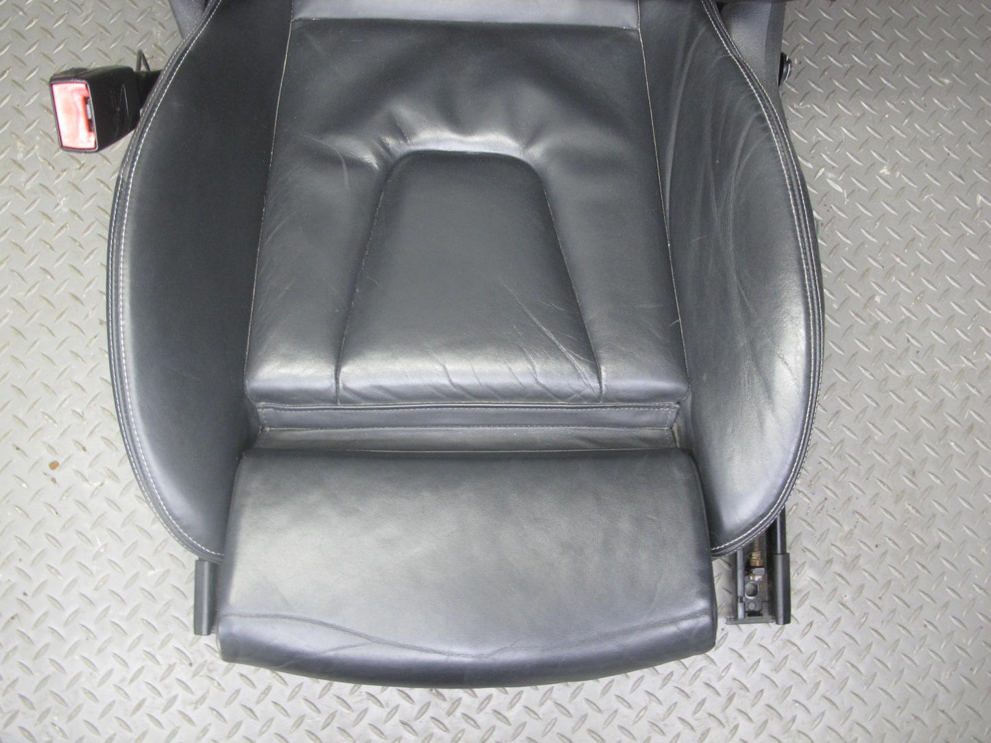 13-16 Audi B8 S4 Front & Rear Leather Sport Heated Seat Set Black OEM