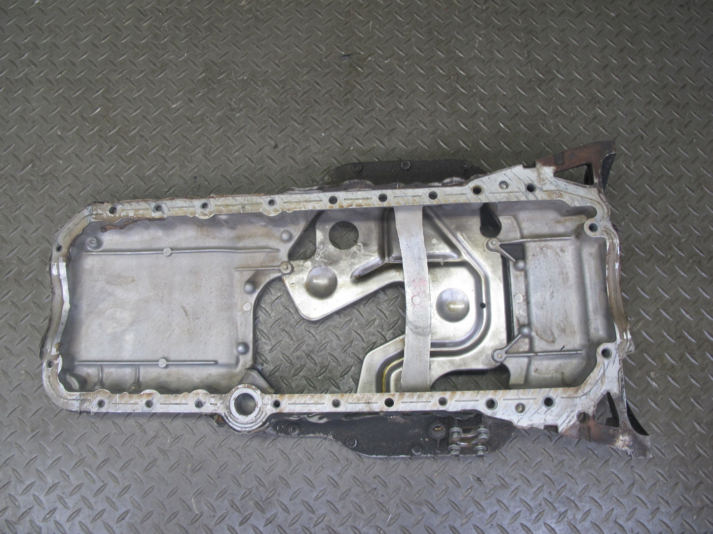 92-97 Lexus SC300 2JZGE Engine Upper Lower Oil Pan w Pick UP & Dipstick Set OEM