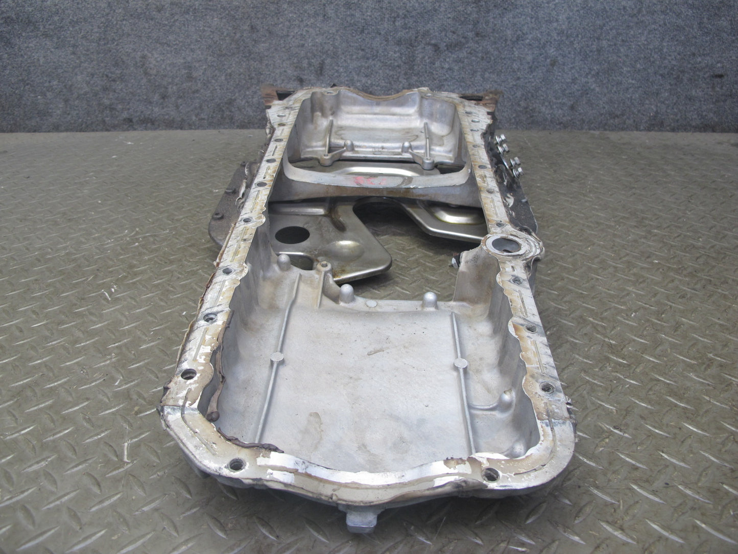 92-97 Lexus SC300 2JZGE Engine Upper Lower Oil Pan w Pick UP & Dipstick Set OEM