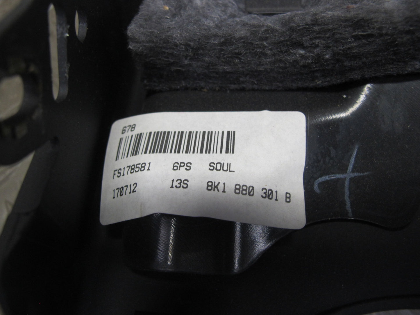 10-16 Audi A4 S4 B8 Dash Left Lower Knee Trim Cover Panel Black 8K1880301B OEM
