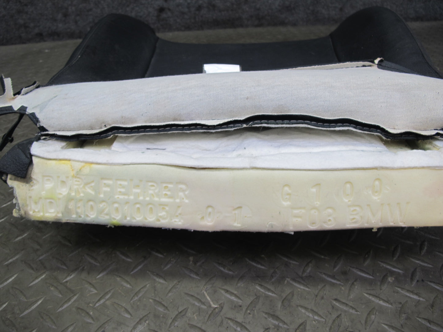 09-16 BMW E89 Z4 Front Left Sport Seat Lower Leather Cushion OEM