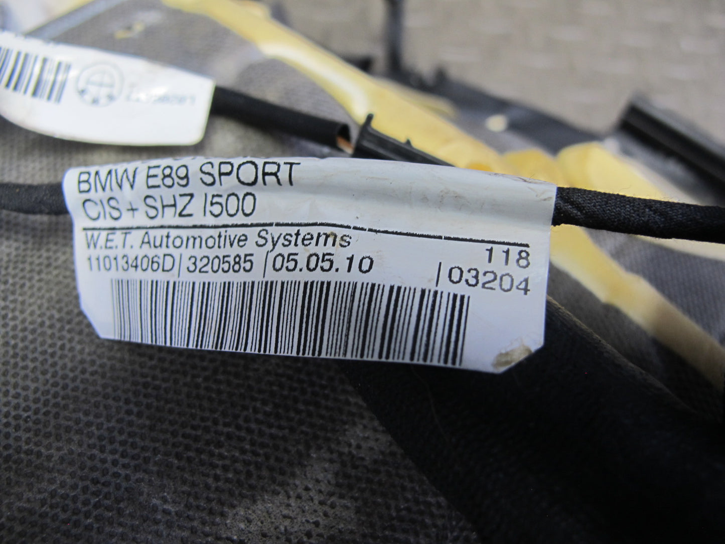 09-16 BMW E89 Z4 Front Right Sport Seat Lower Leather Cushion OEM