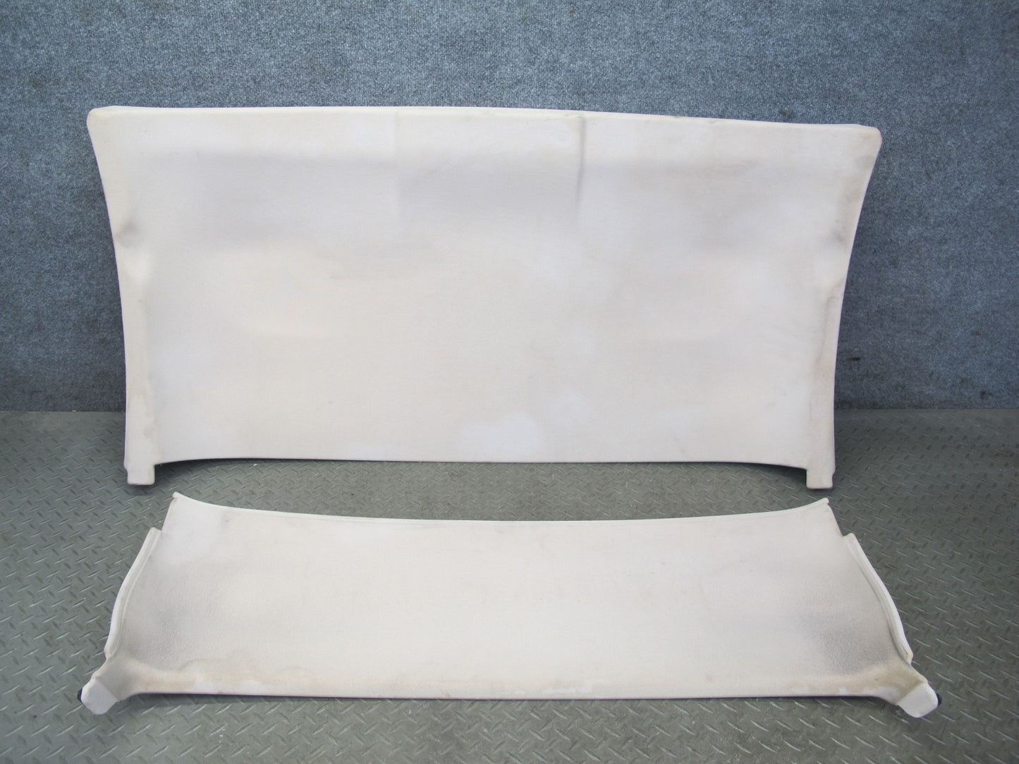 09-16 BMW E89 Z4 Convertible Set of 2 TOP Roof Trim Cover Panel Beige OEM