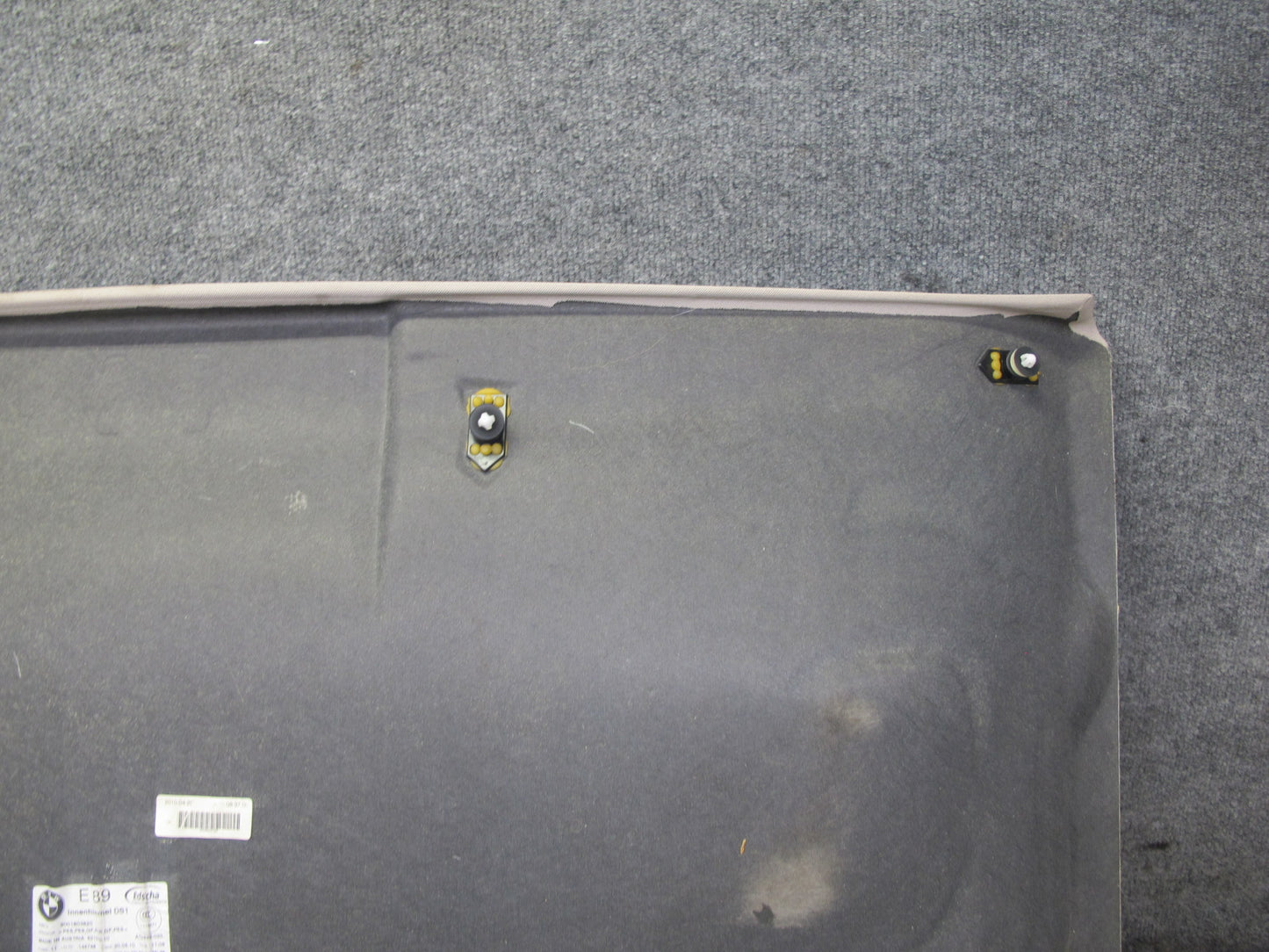 09-16 BMW E89 Z4 Convertible Set of 2 TOP Roof Trim Cover Panel Beige OEM