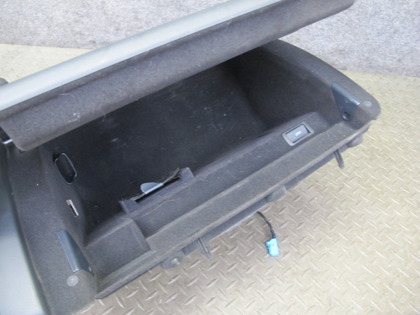 10-16 Audi A4 S4 B8 Dashboard Right Glove Box Storage Compartment Black Assy OEM