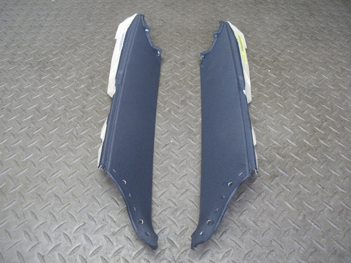 10-16 Audi B8 A4 S4 Sedan Set of 8 Interior Pillar Trim Cover Panel Black OEM