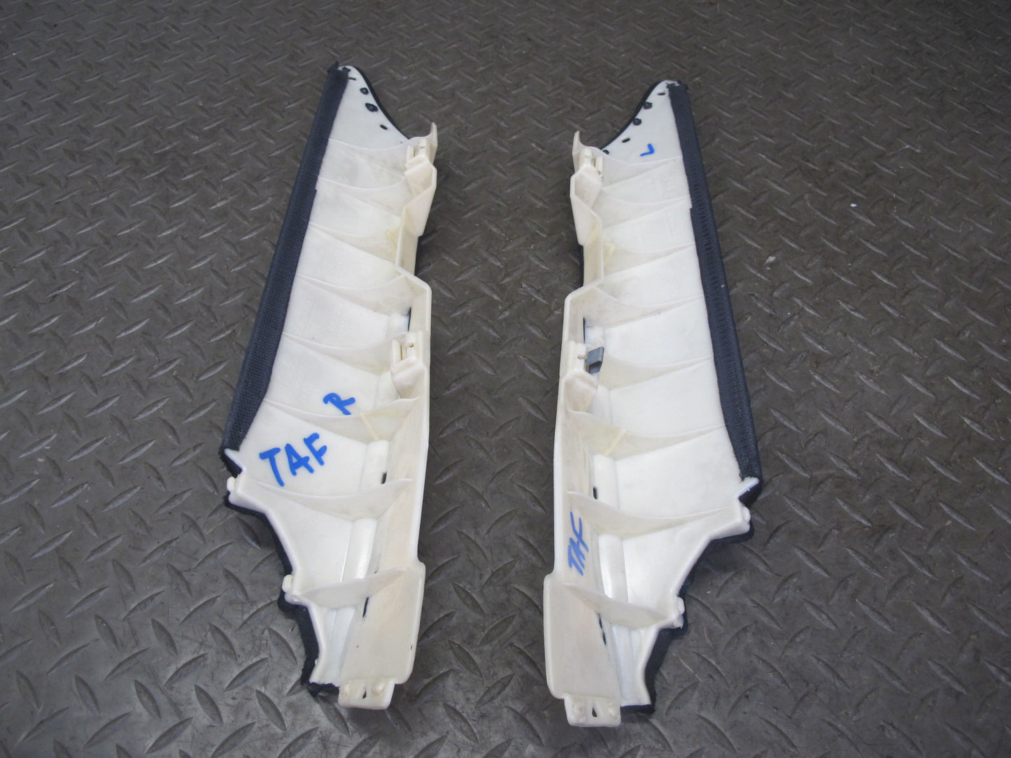 10-16 Audi B8 A4 S4 Sedan Set of 8 Interior Pillar Trim Cover Panel Black OEM