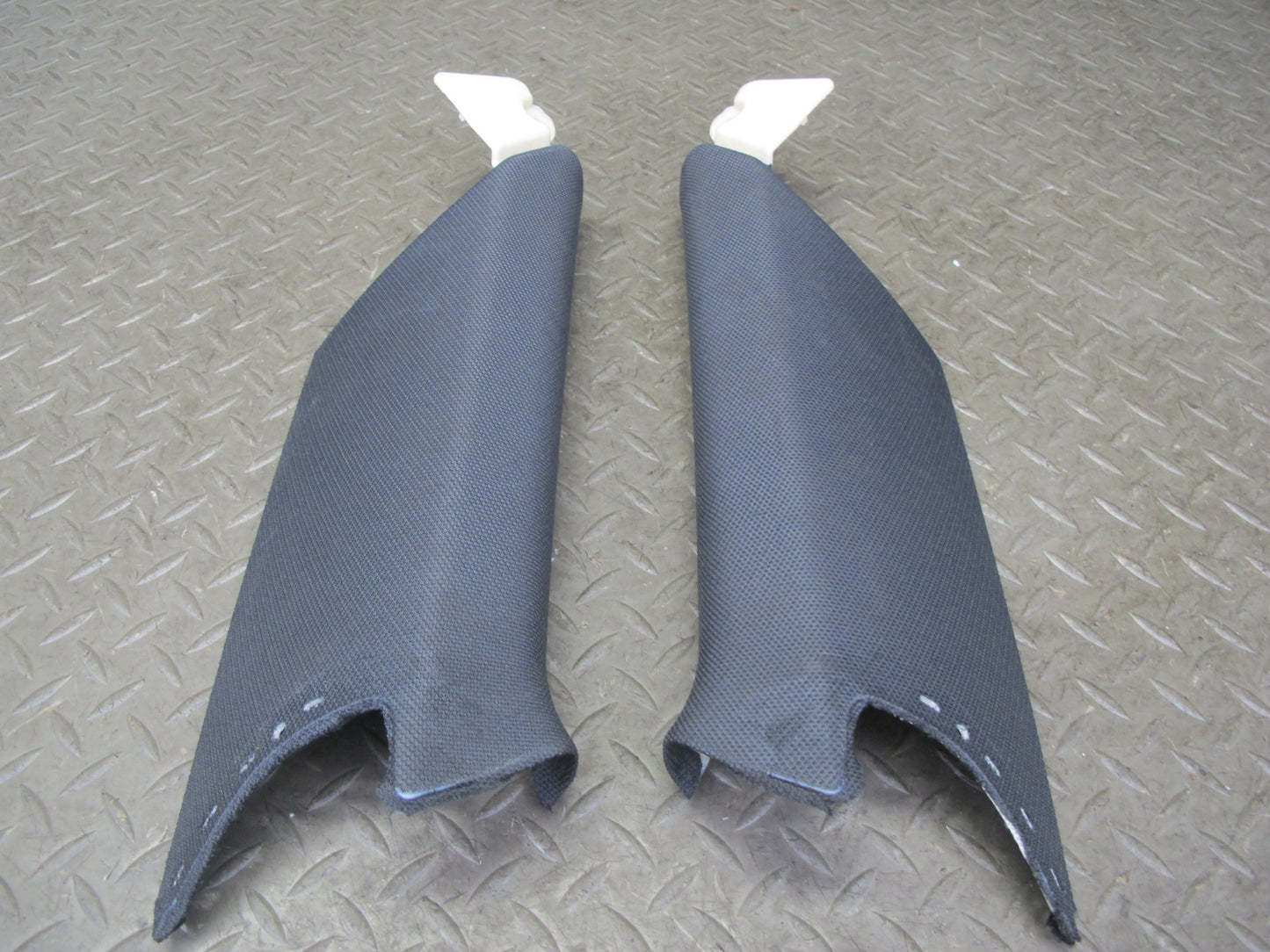 10-16 Audi B8 A4 S4 Sedan Set of 8 Interior Pillar Trim Cover Panel Black OEM