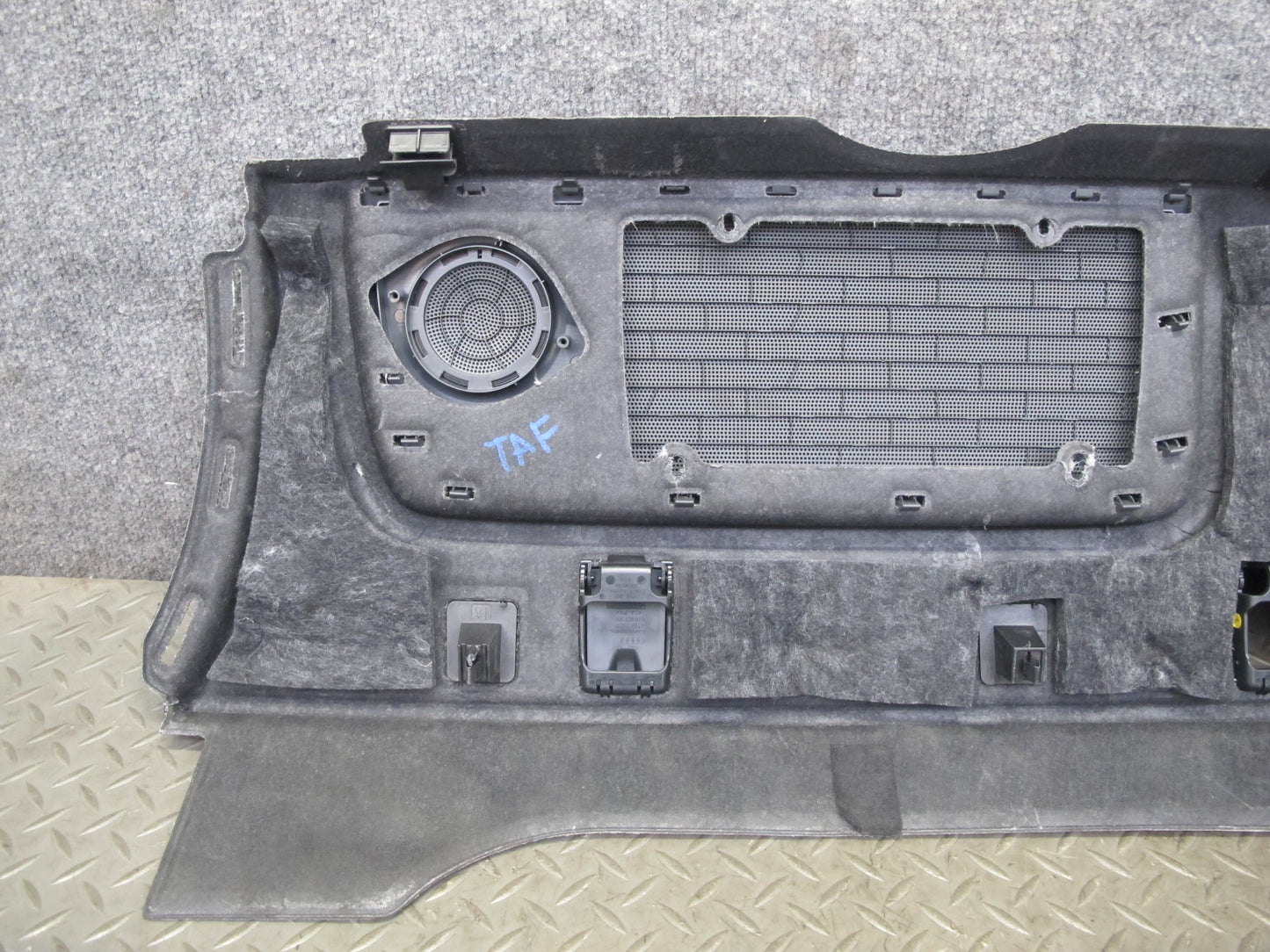 13-14 Audi B8 A4 S4 Sedan Rear Deck Parcel Shelf Cover Panel Black OEM