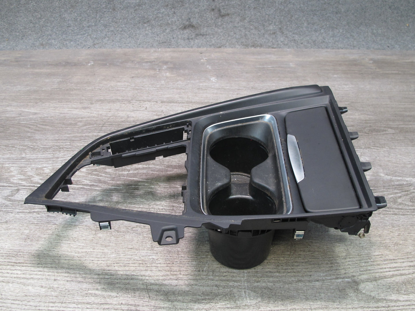 12-16 BMW F30 F31 335i Front Center Console Shifter CUP Holder Trim Panel OEM