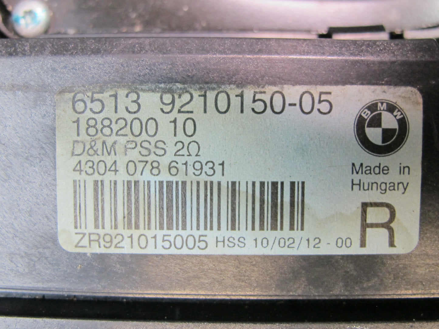 12-18 BMW F30 F31 F34 328i 335i Set of 2 Left & Right Subwoofer Speaker OEM