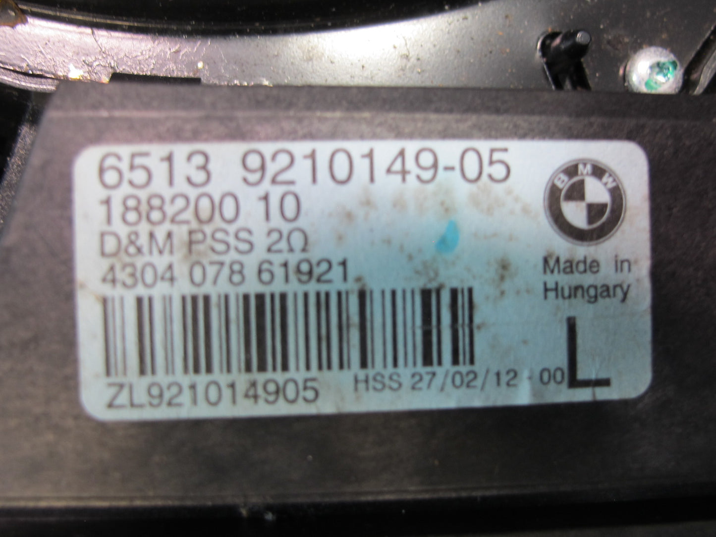 12-18 BMW F30 F31 F34 328i 335i Set of 2 Left & Right Subwoofer Speaker OEM