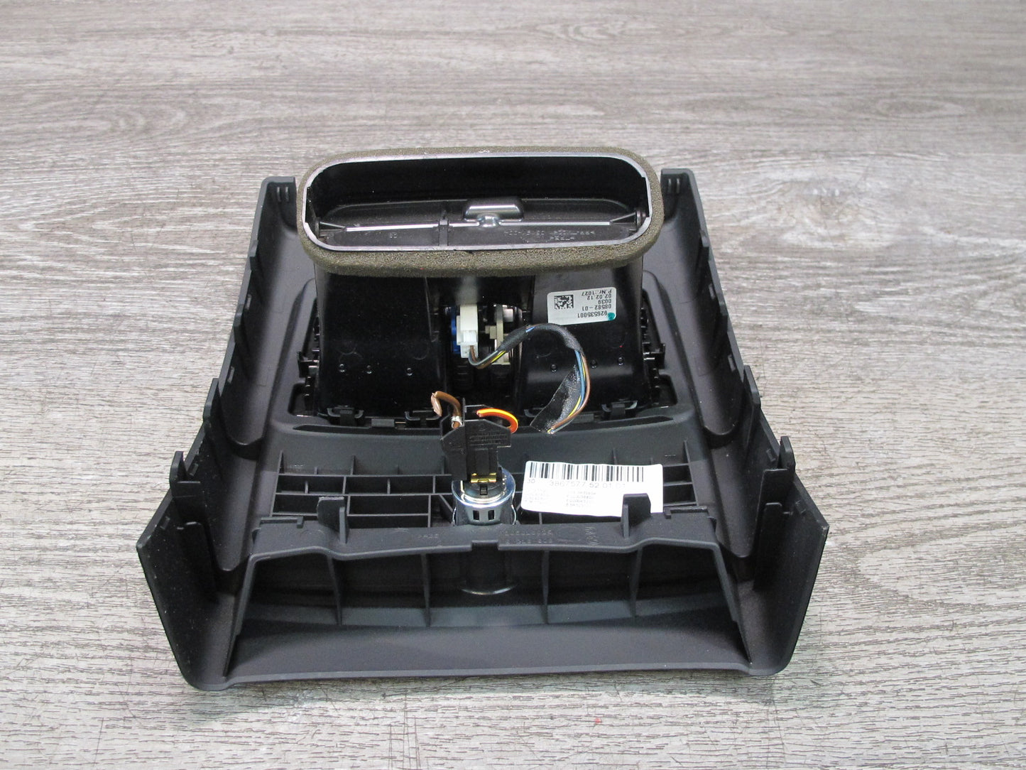 12-16 BMW F30 335i Sedan Rear Center Console Air Vent w Trim Panel Black OEM