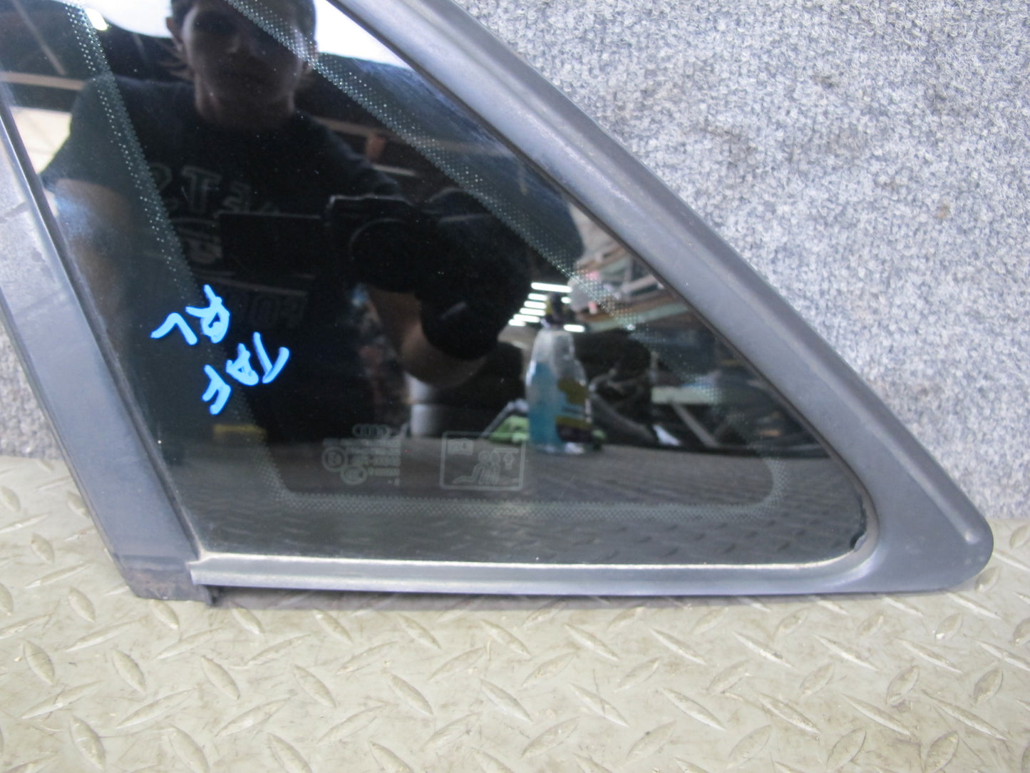 10-16 Audi A4 S4 B8 Sedan Rear Left Quarter Glass Window OEM