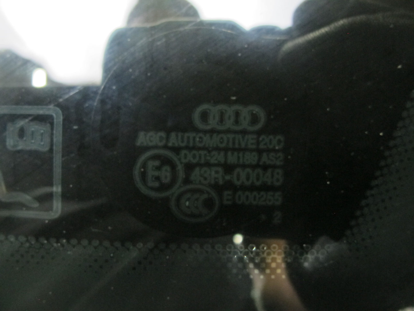 10-16 Audi A4 S4 B8 Sedan Rear Right Quarter Glass Window OEM
