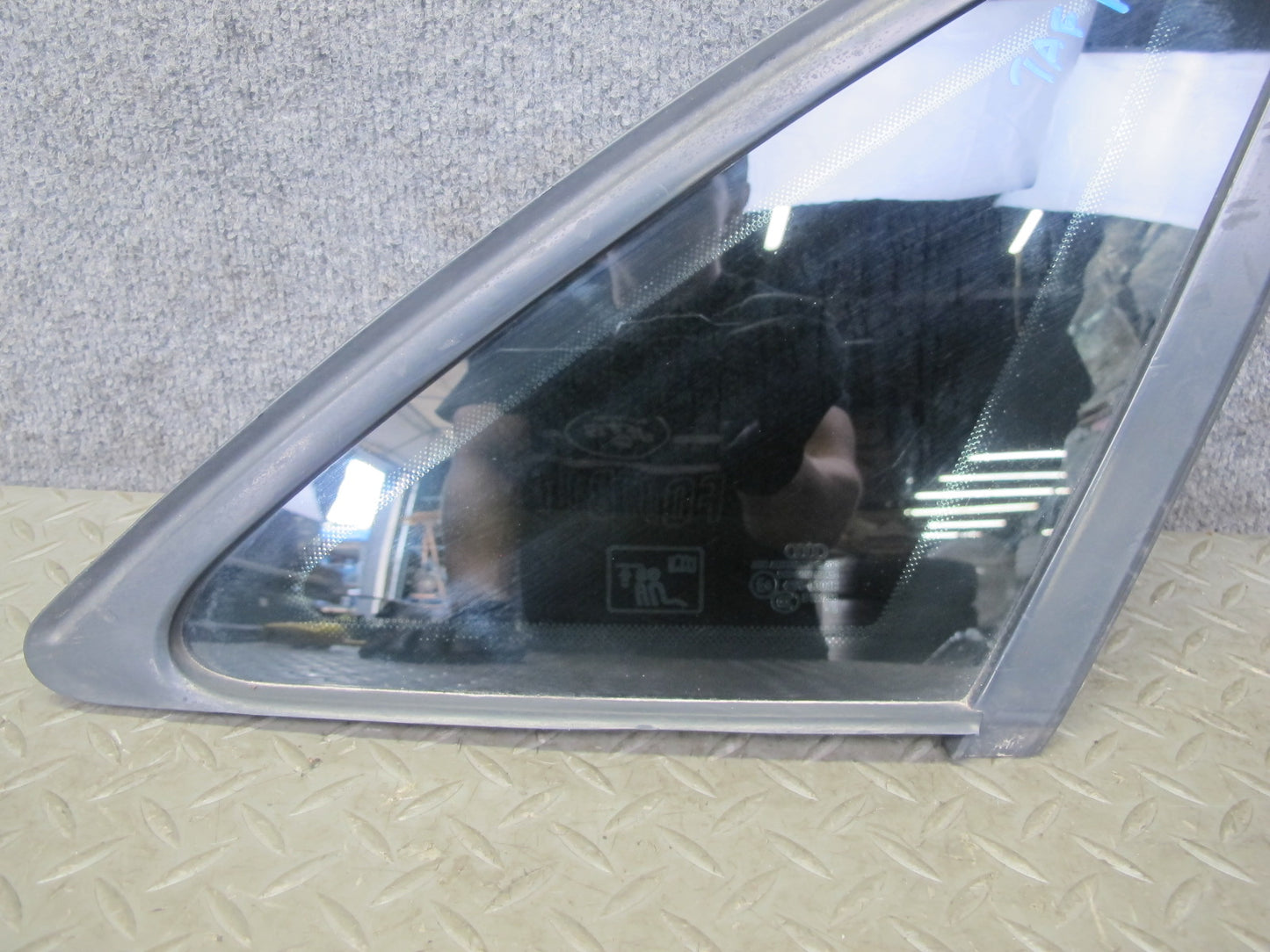 10-16 Audi A4 S4 B8 Sedan Rear Right Quarter Glass Window OEM
