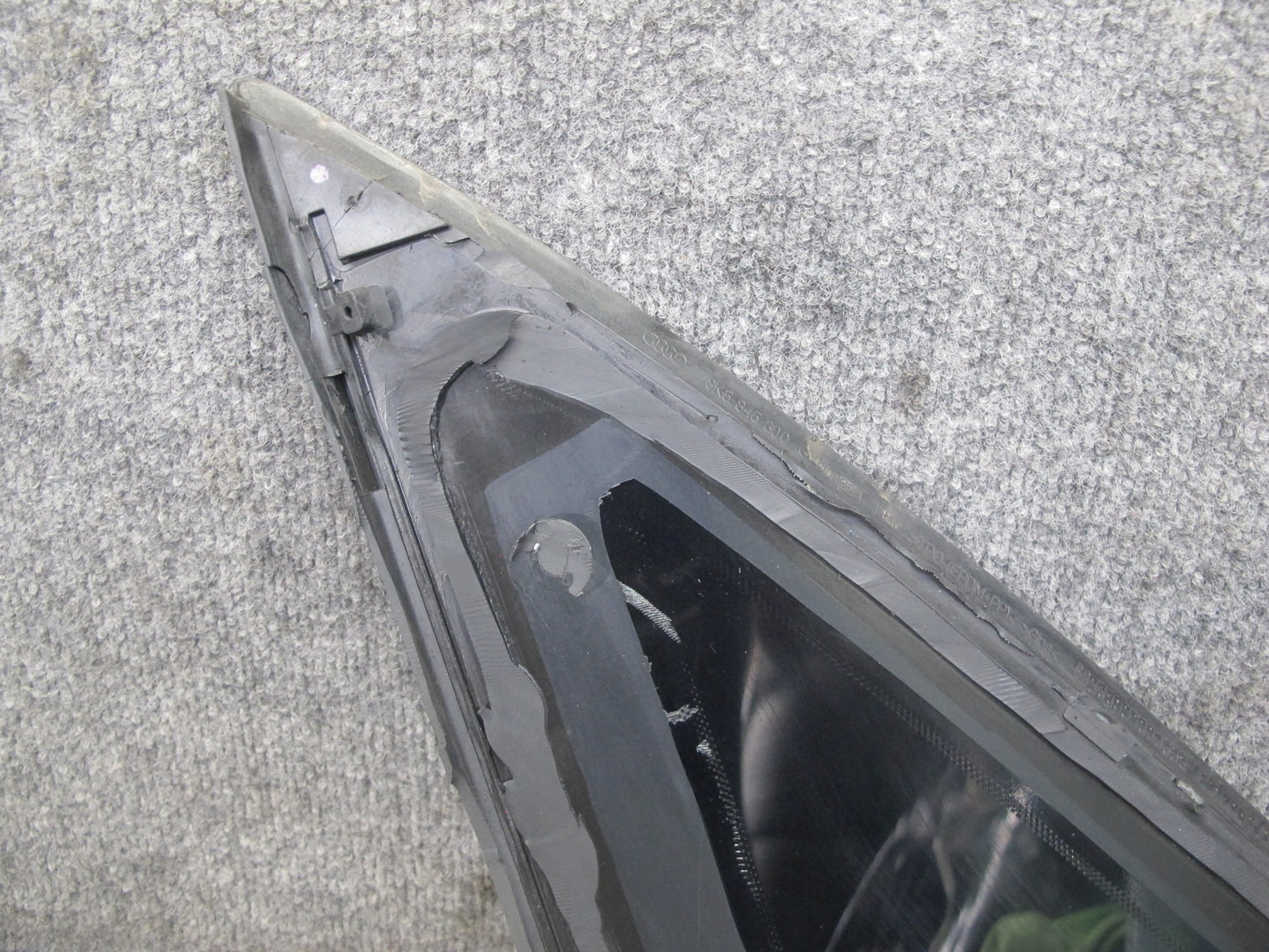 10-16 Audi A4 S4 B8 Sedan Rear Right Quarter Glass Window OEM