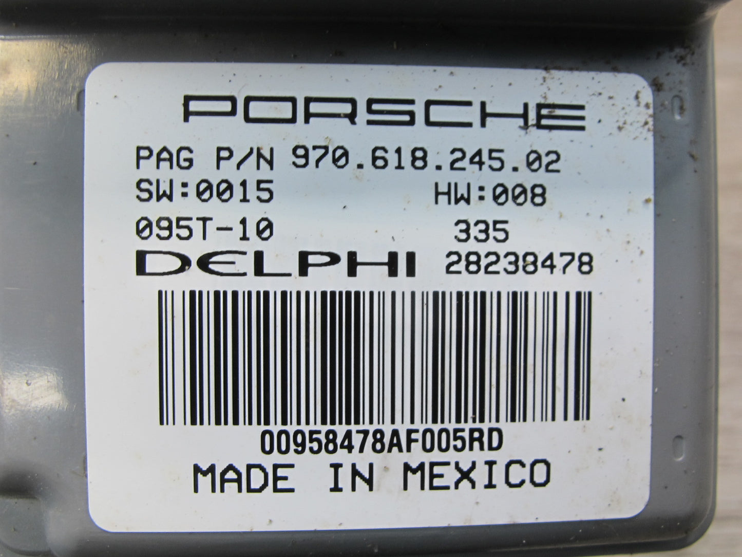 2010-2016 Porsche Panamera 970 Front Right Side Seat Occupant Sensor Motor