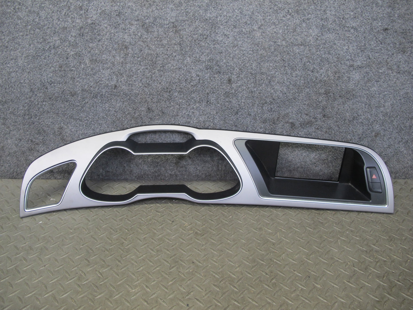 13-16 Audi B8 A4 S4 AWD Dash Door Console Aluminium Trim Cover Panel Set OEM