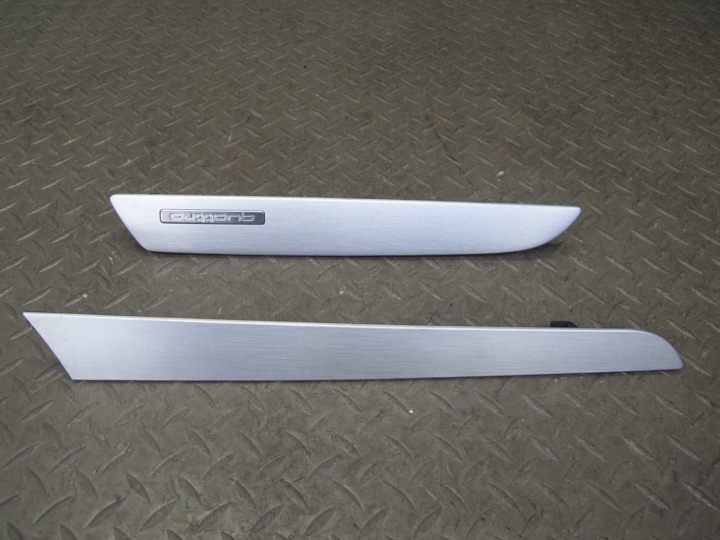 13-16 Audi B8 A4 S4 AWD Dash Door Console Aluminium Trim Cover Panel Set OEM