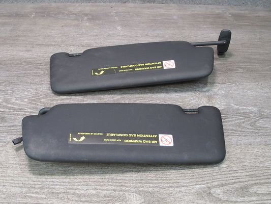 13-16 Audi A4 S4 B8 Sedan Set of 2 Front Left & Right Sun Visor Black OEM