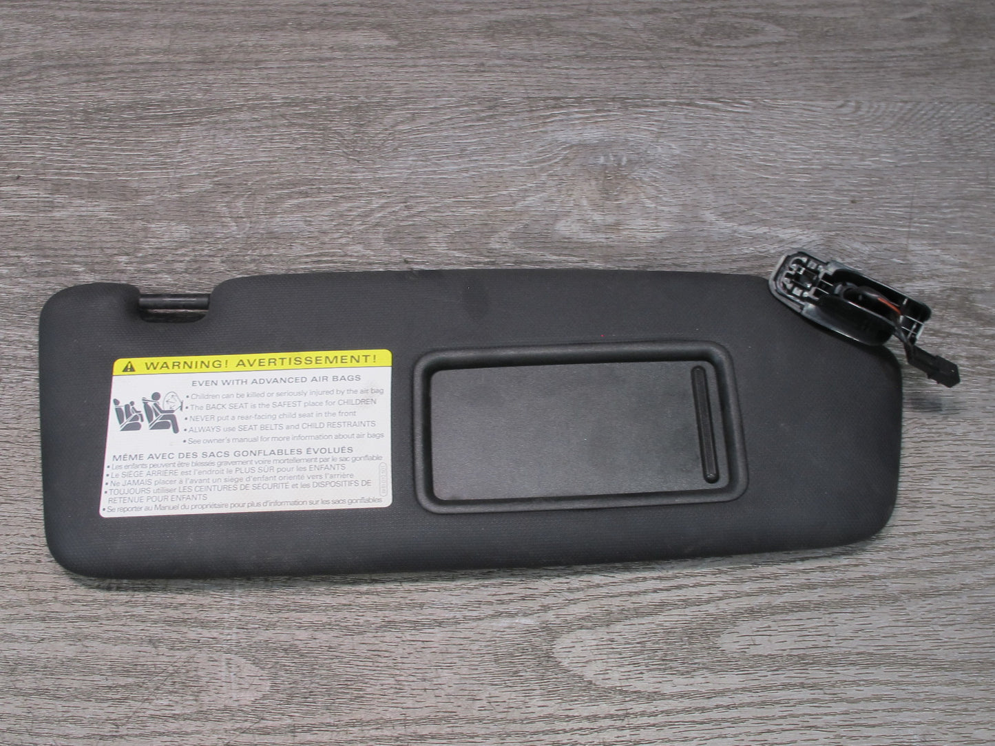 13-16 Audi A4 S4 B8 Sedan Set of 2 Front Left & Right Sun Visor Black OEM