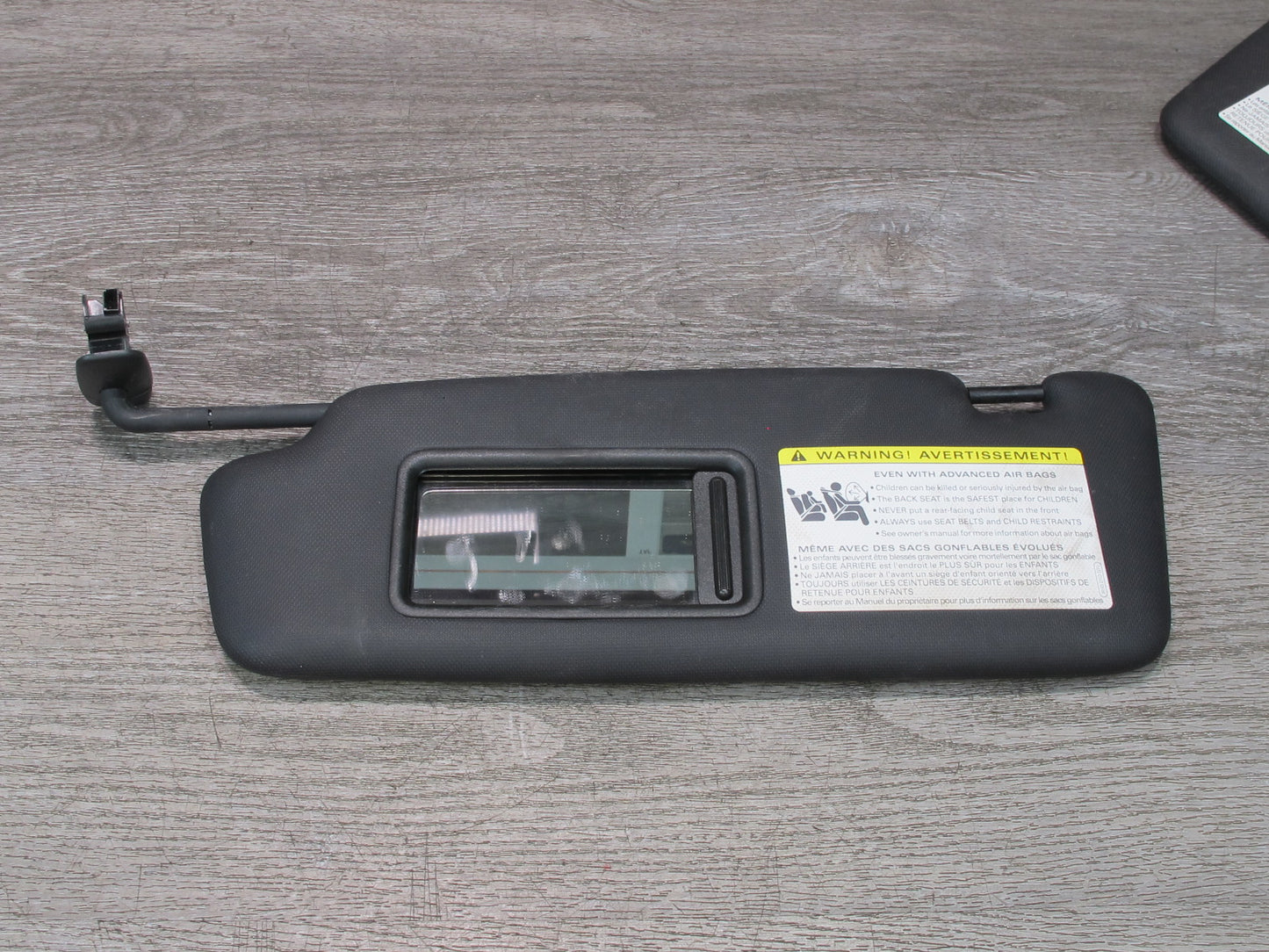 13-16 Audi A4 S4 B8 Sedan Set of 2 Front Left & Right Sun Visor Black OEM