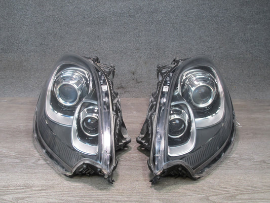 2015-2018 Porsche Macan Front Left & Right Xenon Headlight Lamp Set of 2