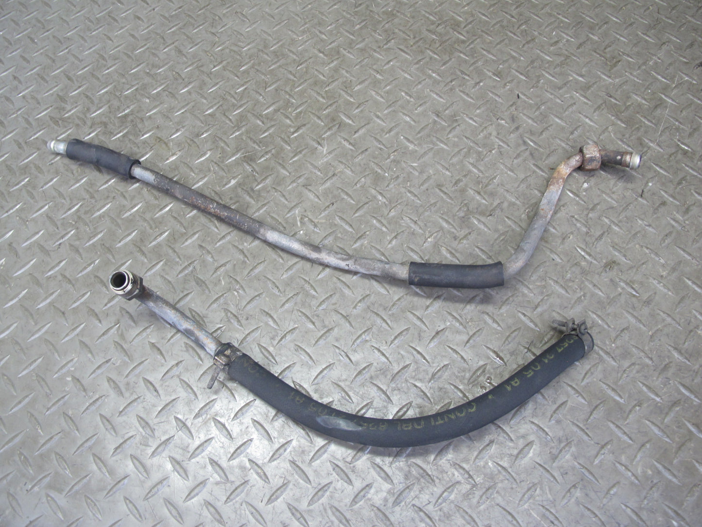 81-85 Mercedes R107 380SL Set of 3 Power Steering Hose Pipe Line OEM