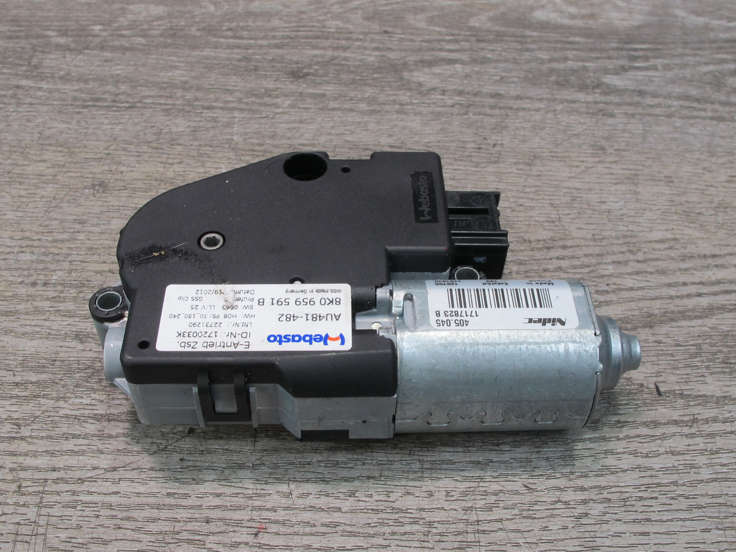 10-16 Audi A4 S4 B8 Sunroof Motor Drive Unit 8K0959591B OEM