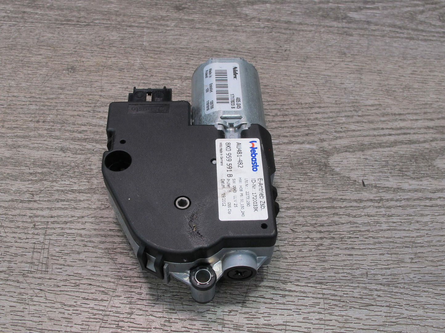 10-16 Audi A4 S4 B8 Sunroof Motor Drive Unit 8K0959591B OEM