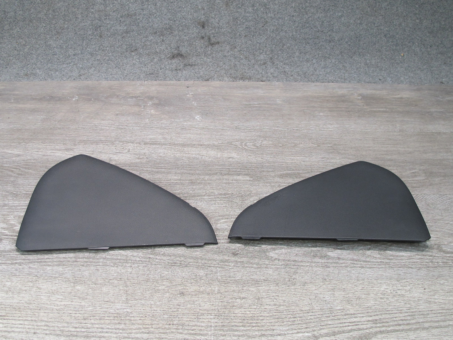 13-16 Audi A4 S4 B8 Set of 2 Left & Right Dashboard Cap END Trim Cover Black OEM