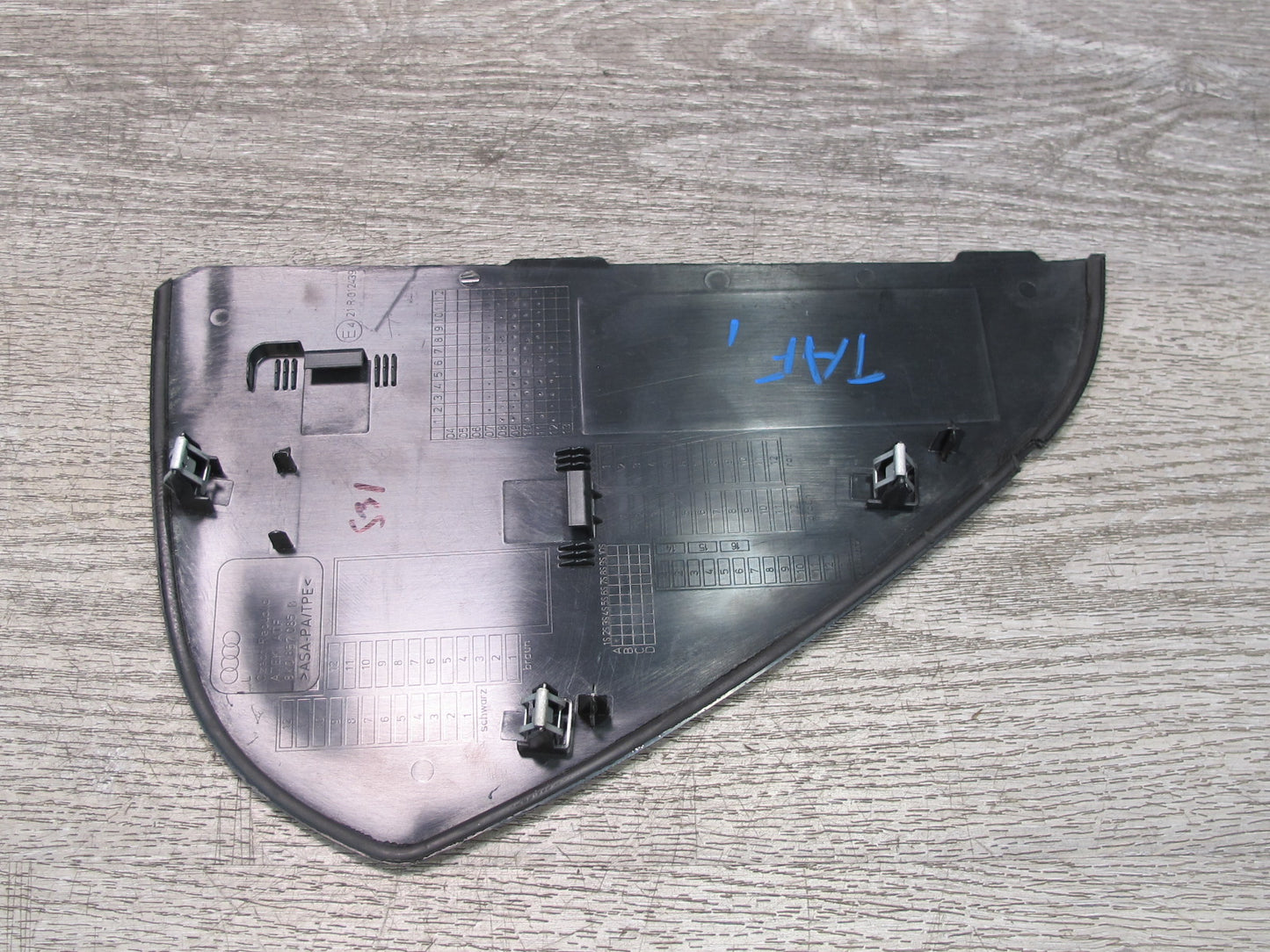 13-16 Audi A4 S4 B8 Set of 2 Left & Right Dashboard Cap END Trim Cover Black OEM