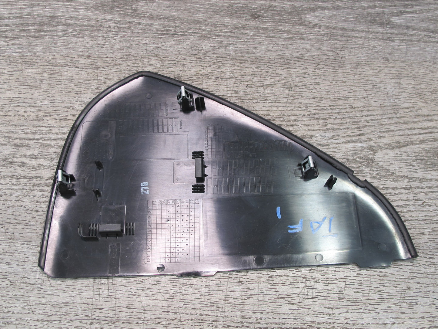 13-16 Audi A4 S4 B8 Set of 2 Left & Right Dashboard Cap END Trim Cover Black OEM