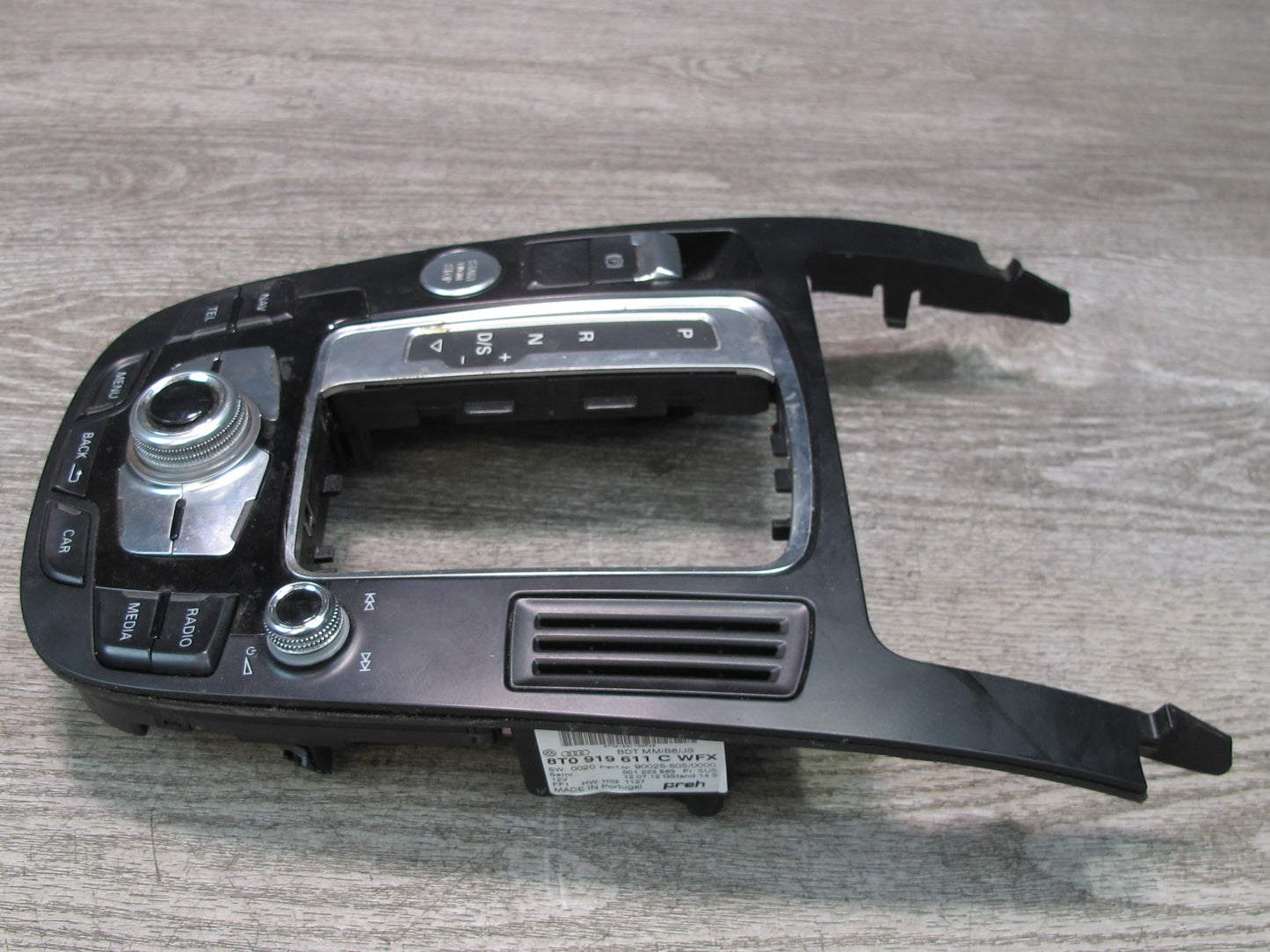 13-16 Audi A4 S4 B8 AT MMI Center Console Radio Navi Switch Panel 8T0919611C OEM