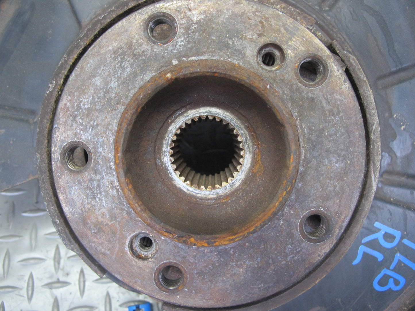 01-06 BMW E46 M3 S54 Rear Left Spindle Knuckle Wheel Hub Bearing Trailing Arm