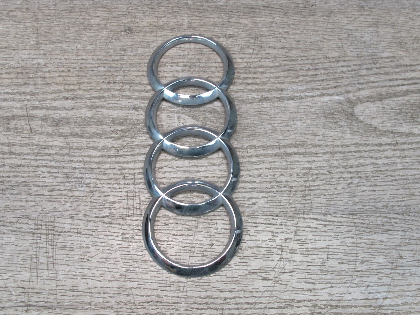 13-16 Audi S4 B8 Set of 3 Rear Trunk Lid Emblem Logo Badge OEM