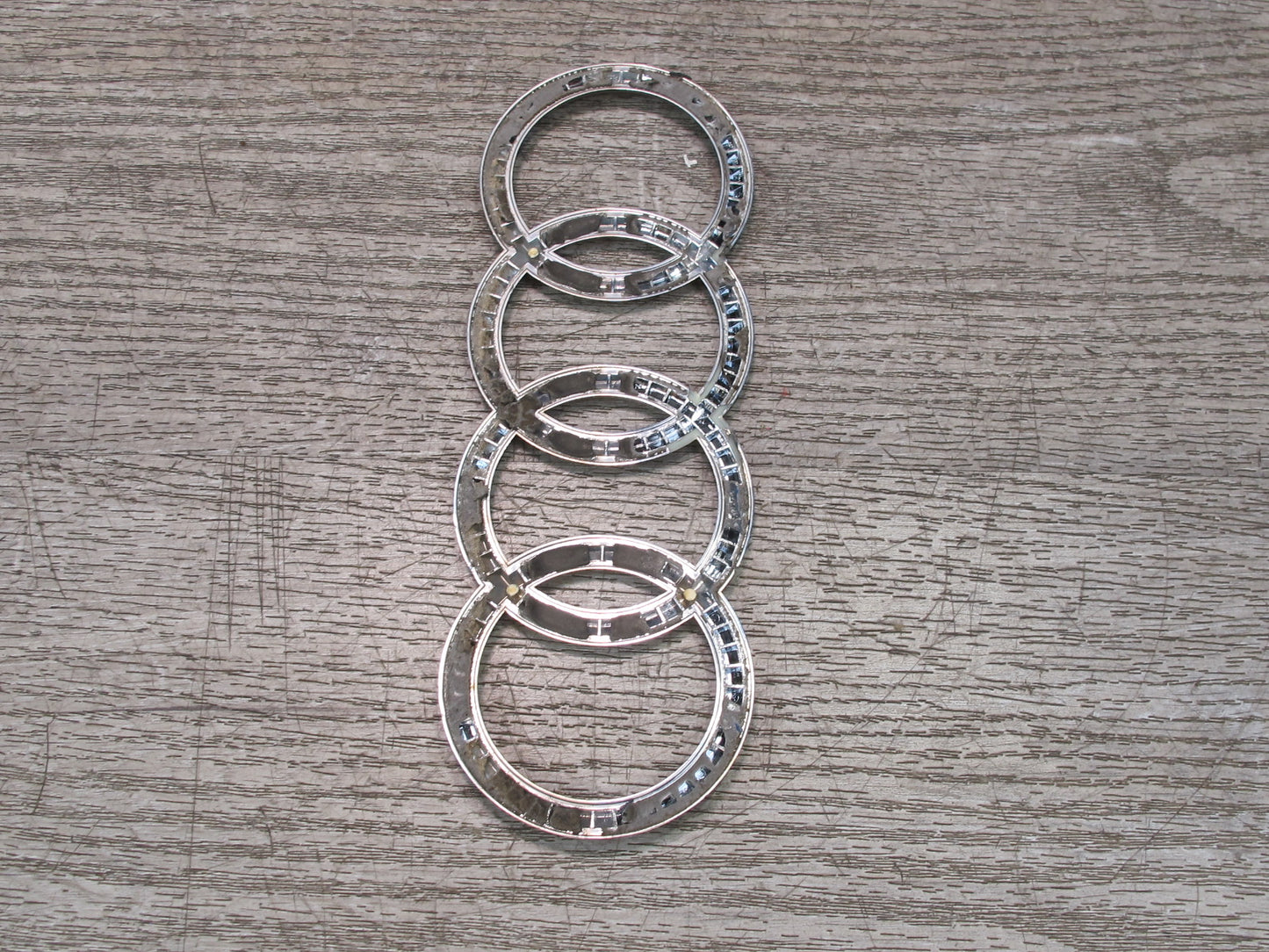 13-16 Audi S4 B8 Set of 3 Rear Trunk Lid Emblem Logo Badge OEM