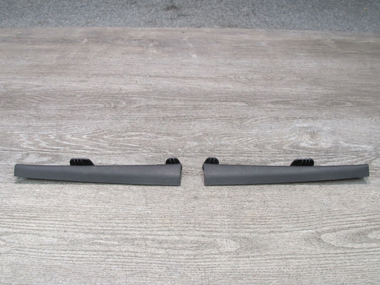 13-16 Audi A4 S4 B8 Set of 2 A Pillar Left & Right Trim Panel Insert Black OEM