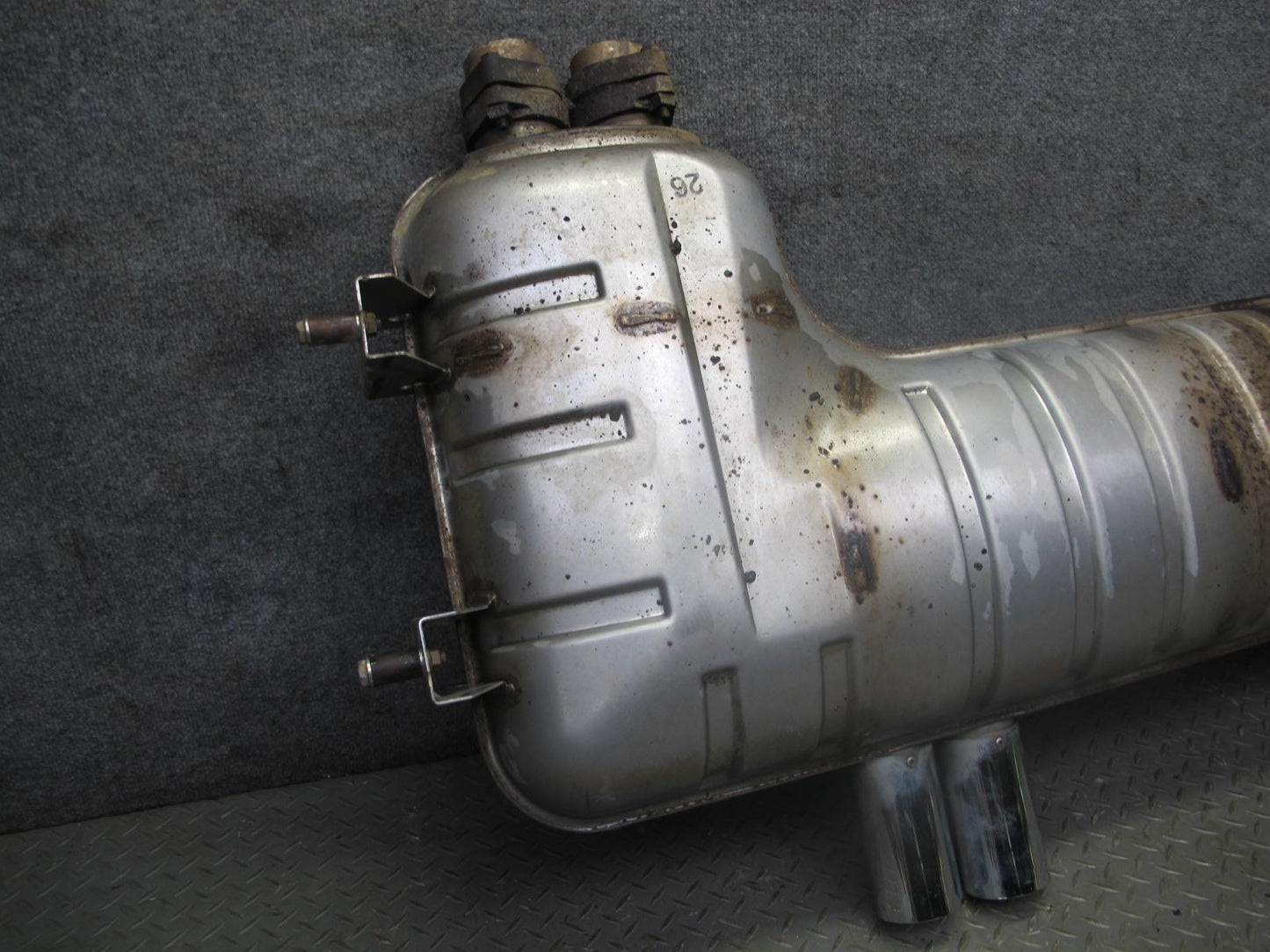 2001-2006 BMW E46 M3 S54 Coupe Convertible Rear Exhaust Muffler W/ Tips