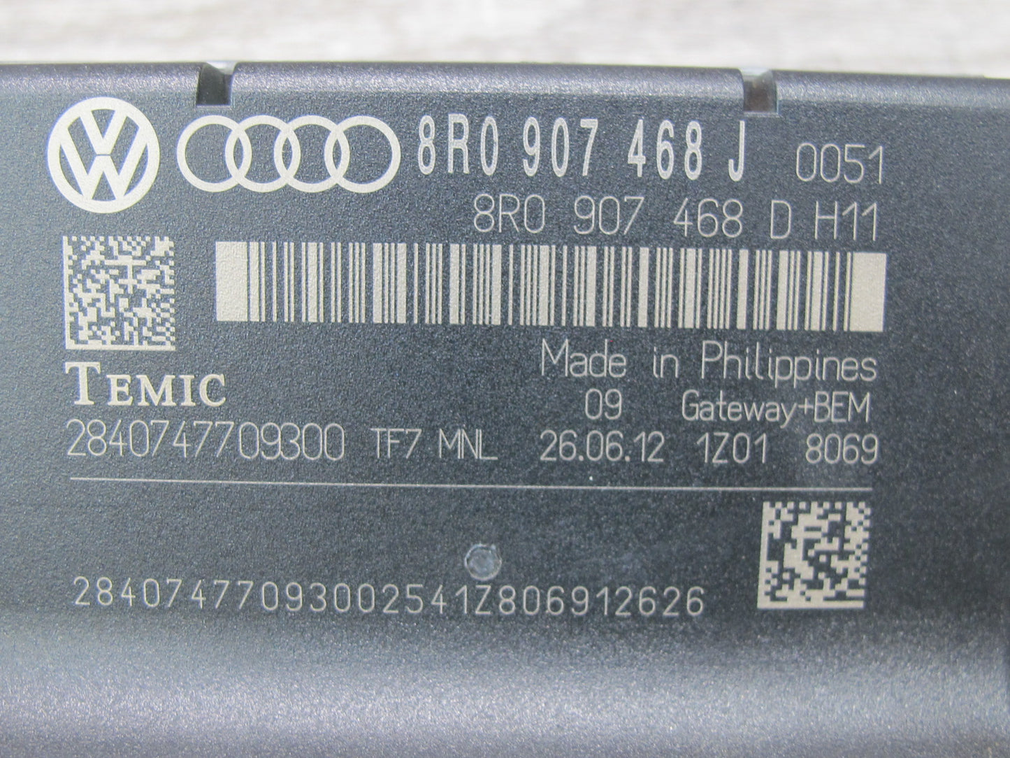 13-16 Audi A4 S4 B8 Can-bus Gateway Control Module Unit 8R0907468J OEM